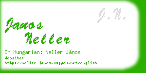 janos neller business card